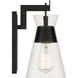 Lakewood 1 Light 5.5 inch Matte Black Wall Sconce Wall Light, Essentials