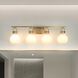 Mansfield 4 Light 34 inch Champagne Gold Vanity Light Wall Light