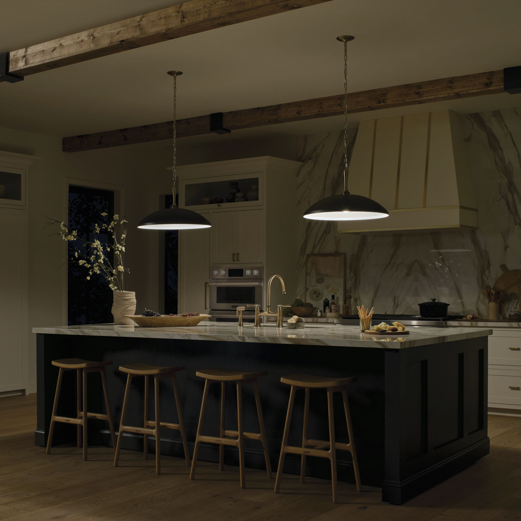 Delarosa 1 Light Black Pendant Ceiling Light