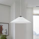 Prudence 1 Light 24 inch Matte Black with Matte White Pendant Ceiling Light in Matte Black/Matte White