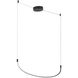 Talis Linear Pendant Ceiling Light in Black