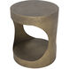 Eclipse 26 X 22 inch Aged Brass Side Table, Round