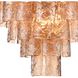 Fire and Ice 13 Light 23 inch Lacquered Gold Chandelier Ceiling Light in Champagne Glass