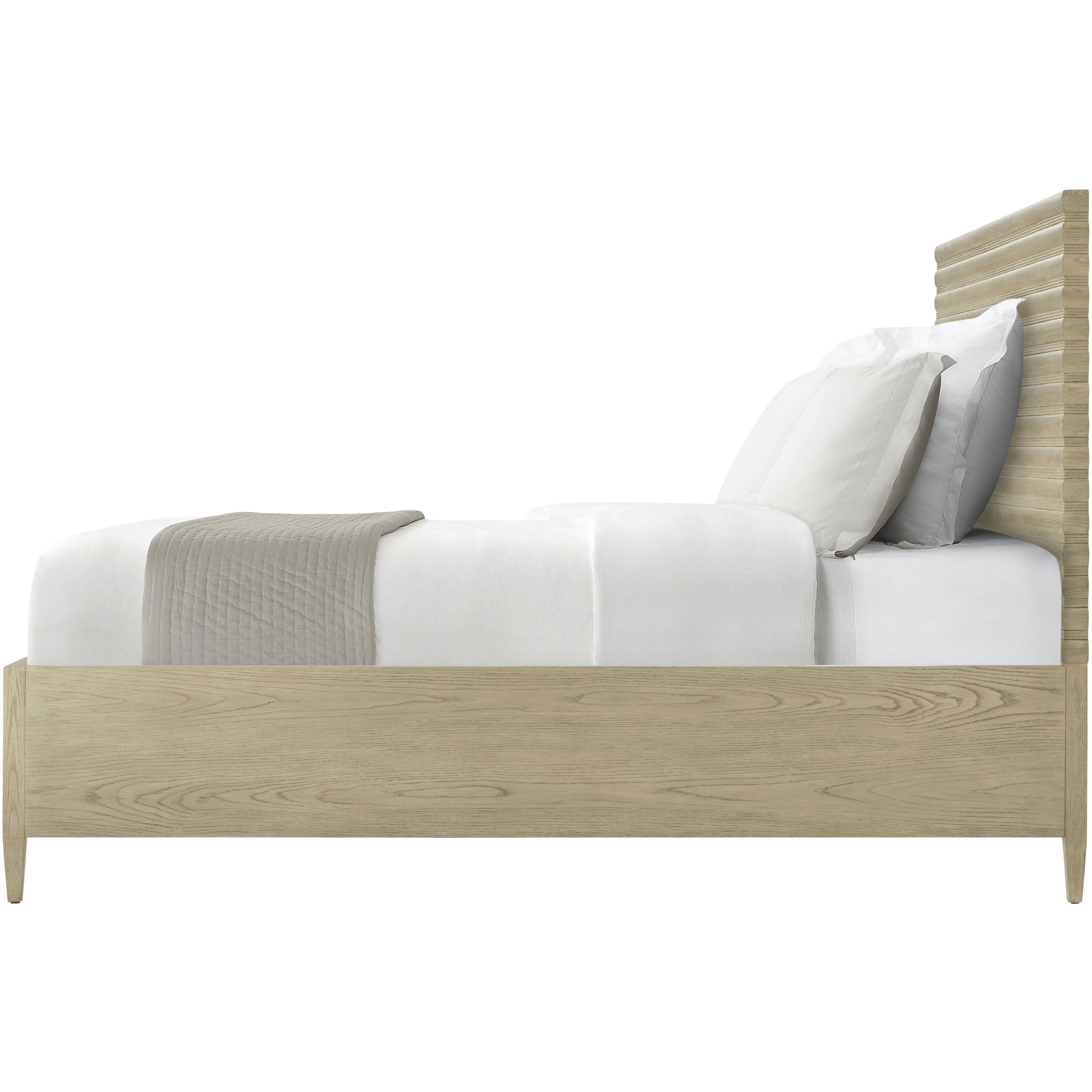 Balboa Coastal Grey US King Bed, Wooden