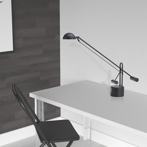 Contemporary 28 inch 8.00 watt Black Task Table Lamp Portable Light