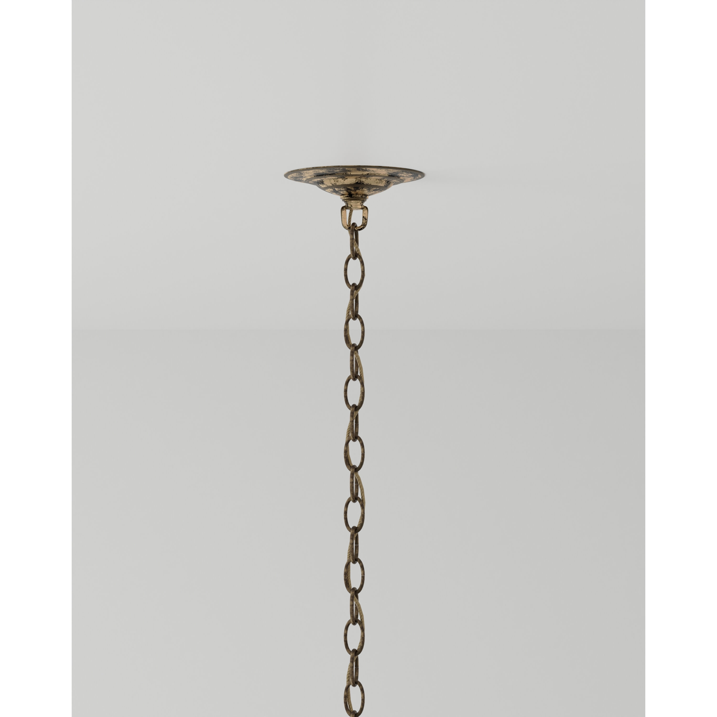 Oliveri 6 Light 34 inch Pyrite Bronze/Raj Mirror Chandelier Ceiling Light