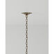Oliveri 6 Light 34 inch Pyrite Bronze/Raj Mirror Chandelier Ceiling Light