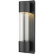 Striate Outdoor Wall Light in Black