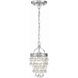 Calypso 1 Light 7.25 inch Polished Chrome Chandelier Ceiling Light