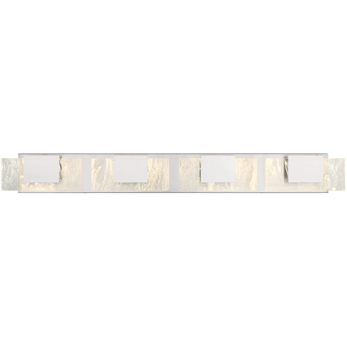Kasha LED 37 inch Chrome Vanity Light Wall Light