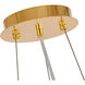 Canada 10 Light 24 inch Gold Chandelier Ceiling Light