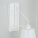 Alden 1 Light 6.75 inch Matte White Sconce Wall Light