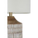 Wickes 24 inch 100 watt White Wash Table Lamp Portable Light