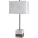 Canada 30.75 inch 100.00 watt Polished Nickel Table Lamp Portable Light