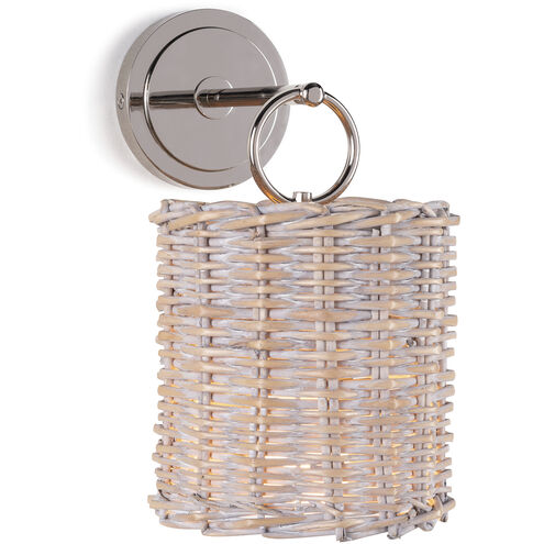Nantucket 1 Light 7.5 inch Polished Nickel Wall Sconce Wall Light