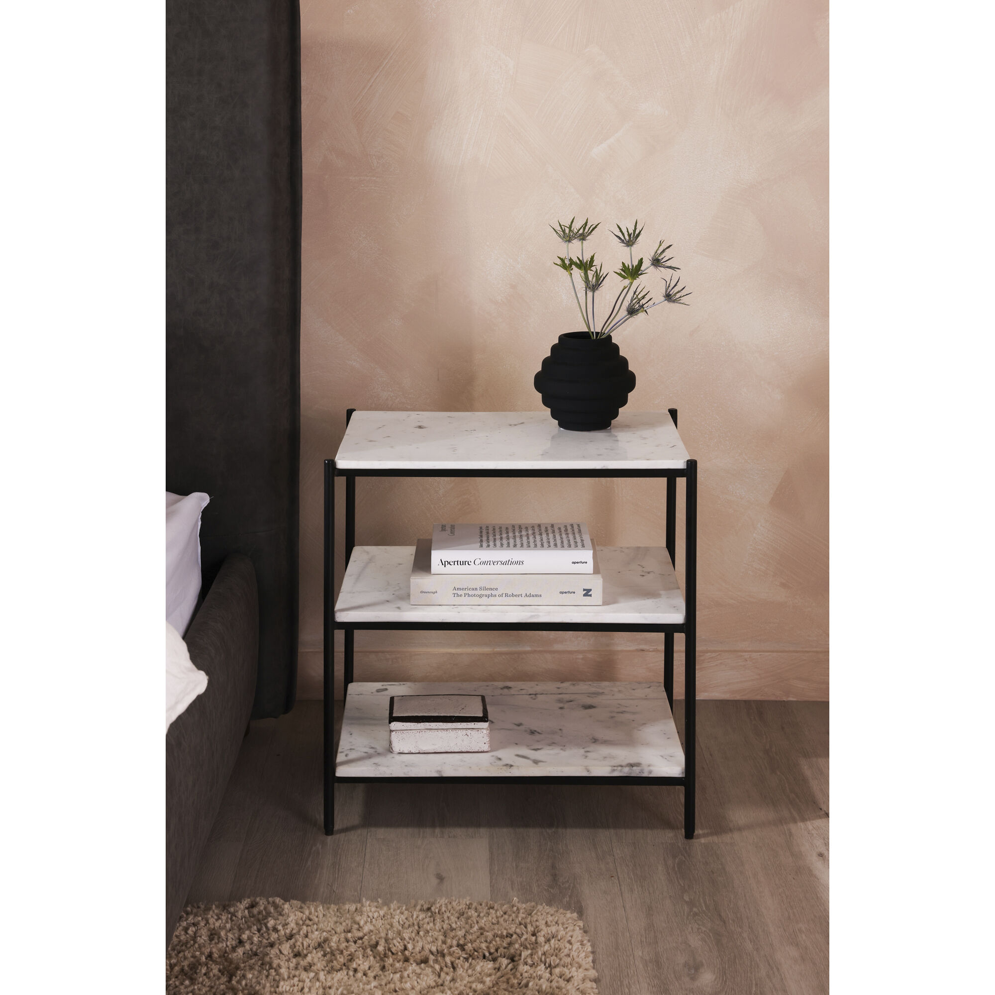 Trine 23 X 22 inch White Nightstand