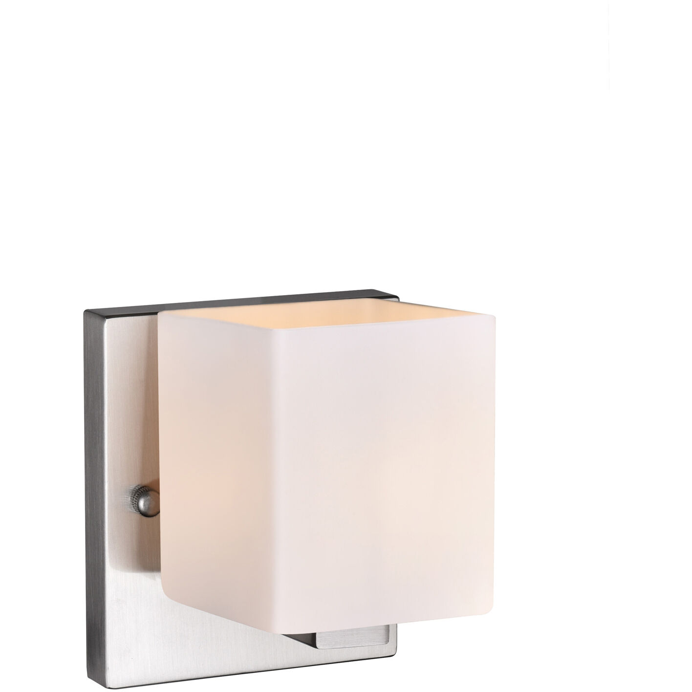Satin Nickle 1 Light 6 inch Satin Nickel Bathroom Sconce Wall Light