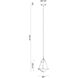 Lloyd 1 Light 8 inch White Pendant Ceiling Light in White and Opal Glass