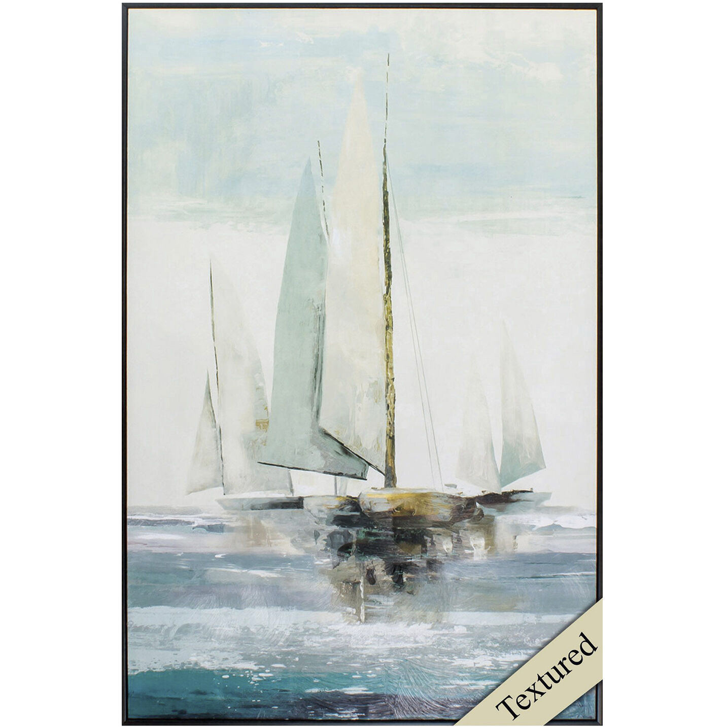 Waterside 36 X 24 inch Non-Glass Framed Art, Propac