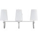 Cameron 3 Light 24 inch Polished Nickel Bathroom Vanity Light Wall Light, Essentials