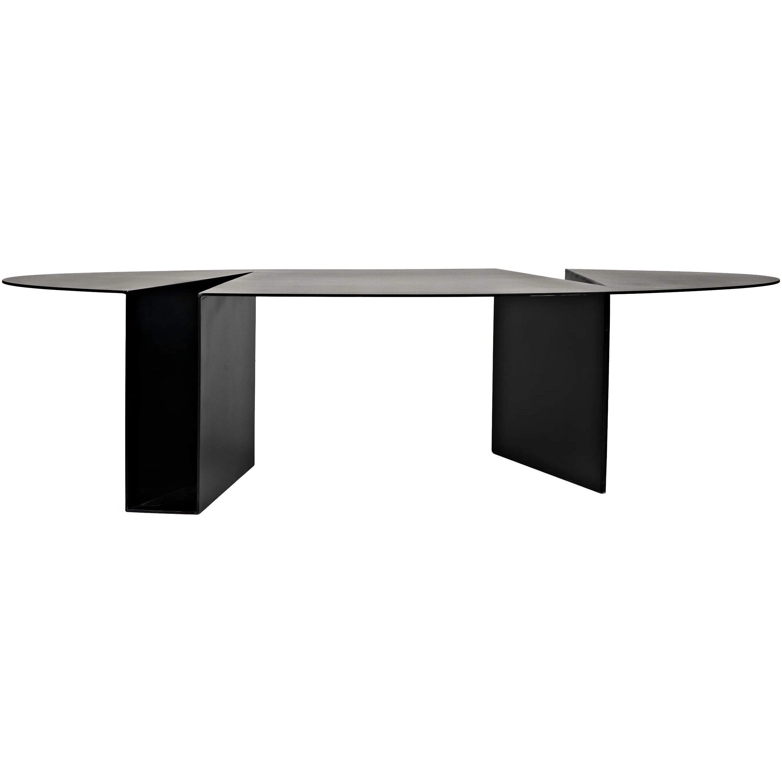 Minerva 66 X 29.5 inch Matte Black Coffee Table