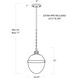 Otis 1 Light 10.25 inch Polished Nickel Pendant Ceiling Light, Medium