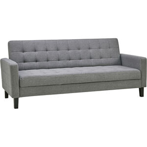 Small Biscuit Tufted Gray Sofa
