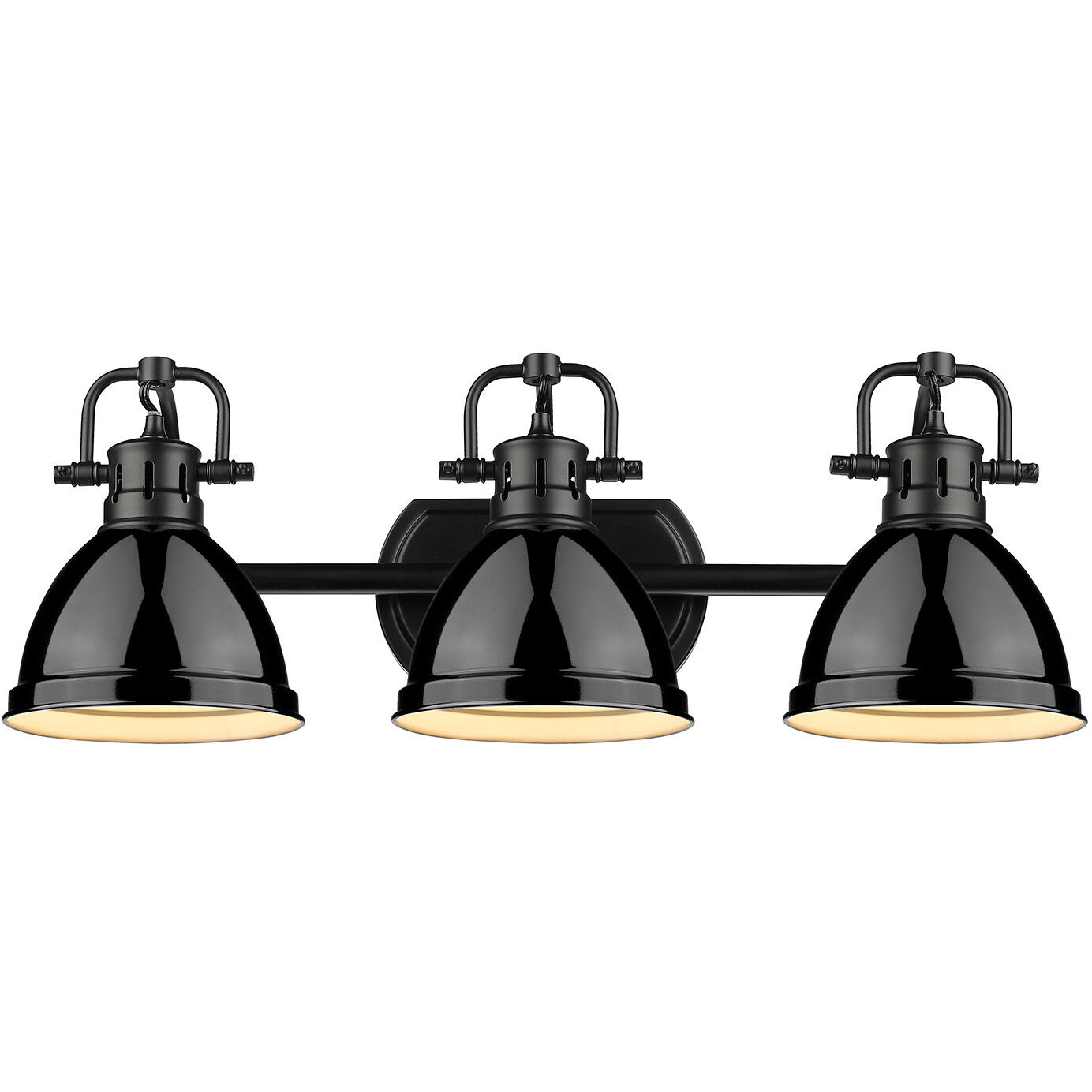 Yep Duncan Vanity Wall Light in Matte Black, Black