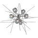 Griffin 6 Light 39.2 inch Vintage Platinum Pendant Ceiling Light in Cool Grey