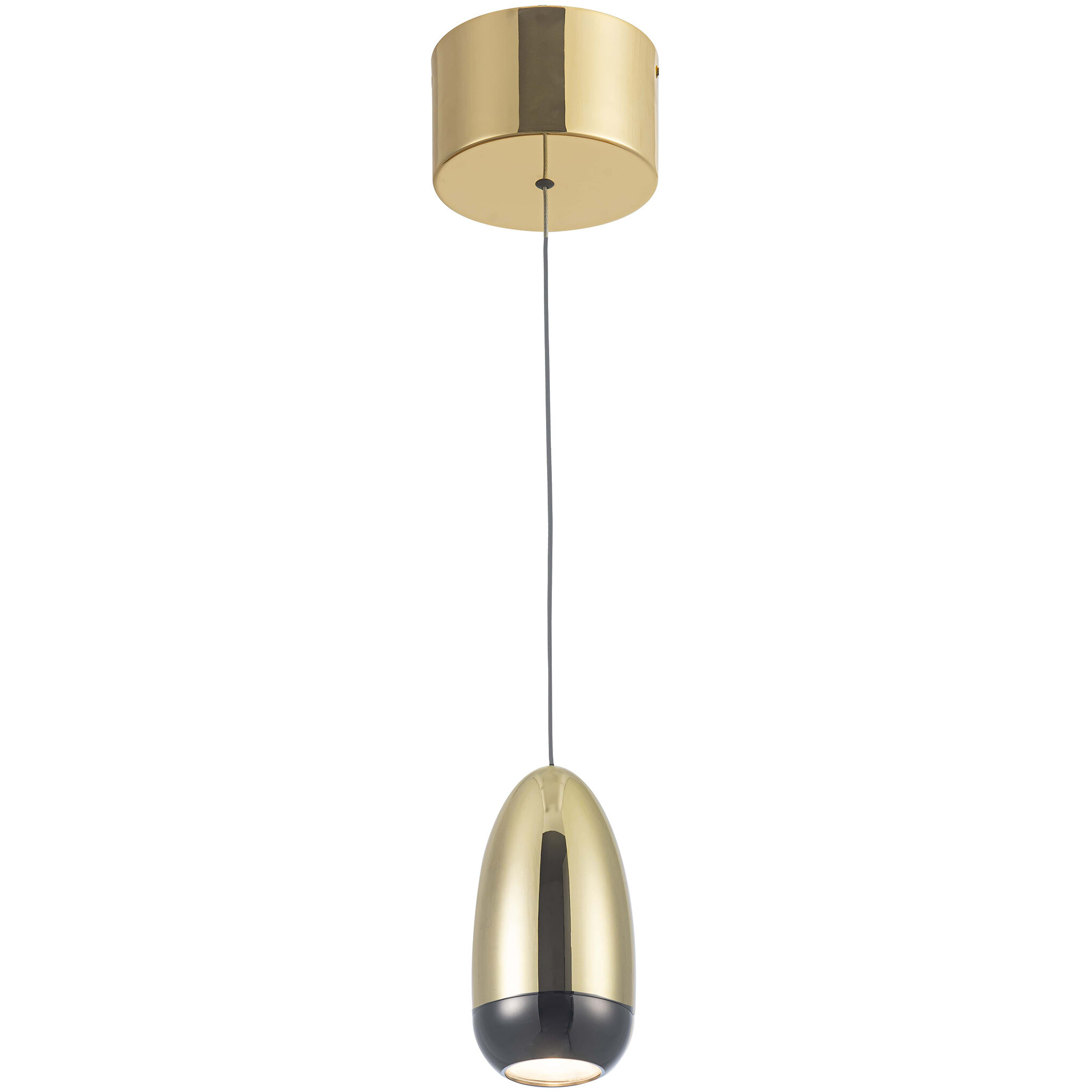 Royal Pearl LED 13.2 inch Gold Leaf Pendant Ceiling Light