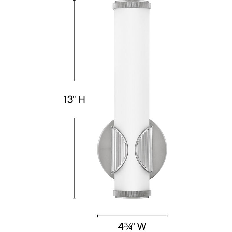Femi LED 4.75 inch Brushed Nickel Bath Light Wall Light
