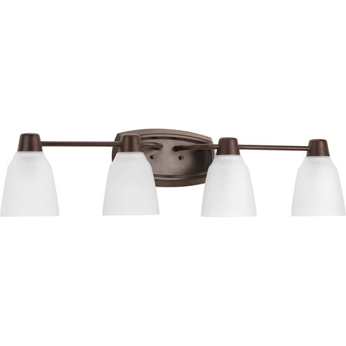 Asset 4 Light 32 inch Antique Bronze Bath Vanity Wall Light in Bulbs Not Included
