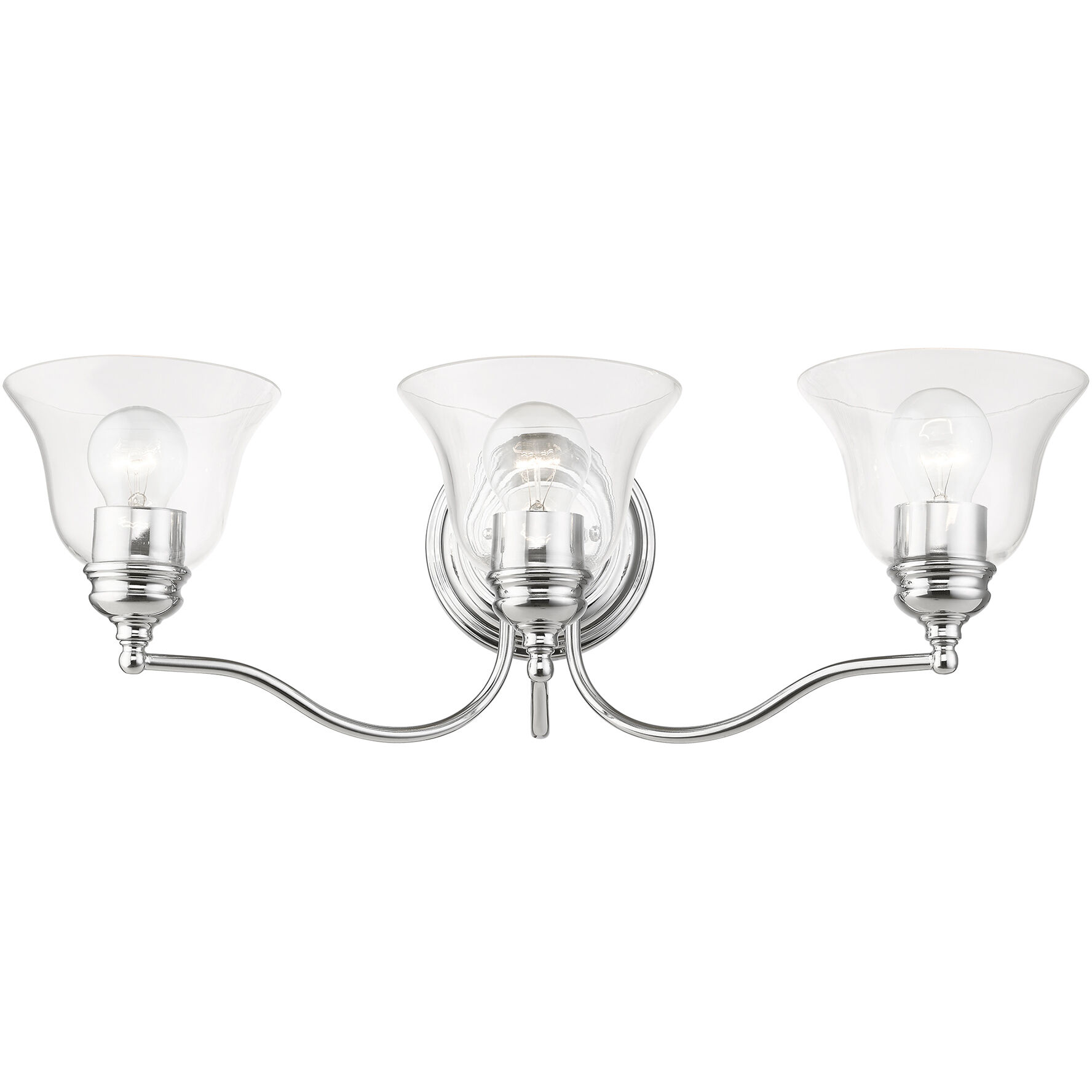 Moreland 3 Light 24 inch Polished Chrome Vanity Sconce Wall Light