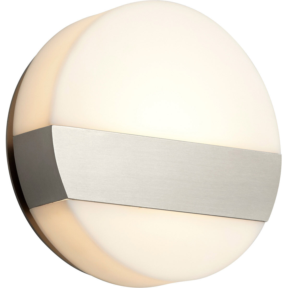 Aurora LED 6 inch Satin Nickel Sconce Wall Light