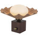 Furrow 9 inch 60 watt Peach Table Lamp Portable Light