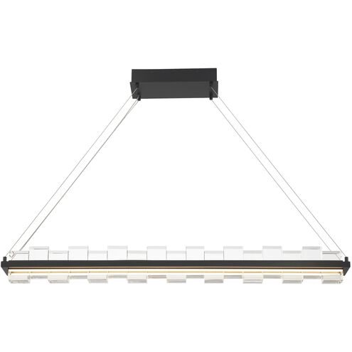 Bruco Linear Chandelier Ceiling Light in Black