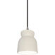 Radiance Collection 1 Light 8 inch Matte White Pendant Ceiling Light
