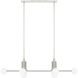 Stockholm LED 50 inch Polished Nickel Linear Chandelier Ceiling Light