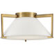 Calla LED 15.75 inch Brushed Bronze Indoor Flush Mount Ceiling Light
