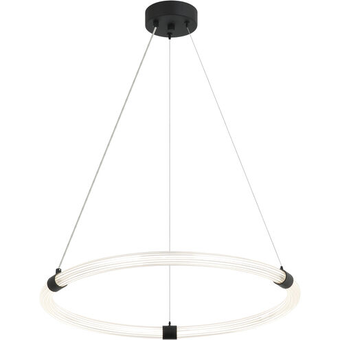 Inkara LED 23.63 inch Matte Black Pendant Ceiling Light