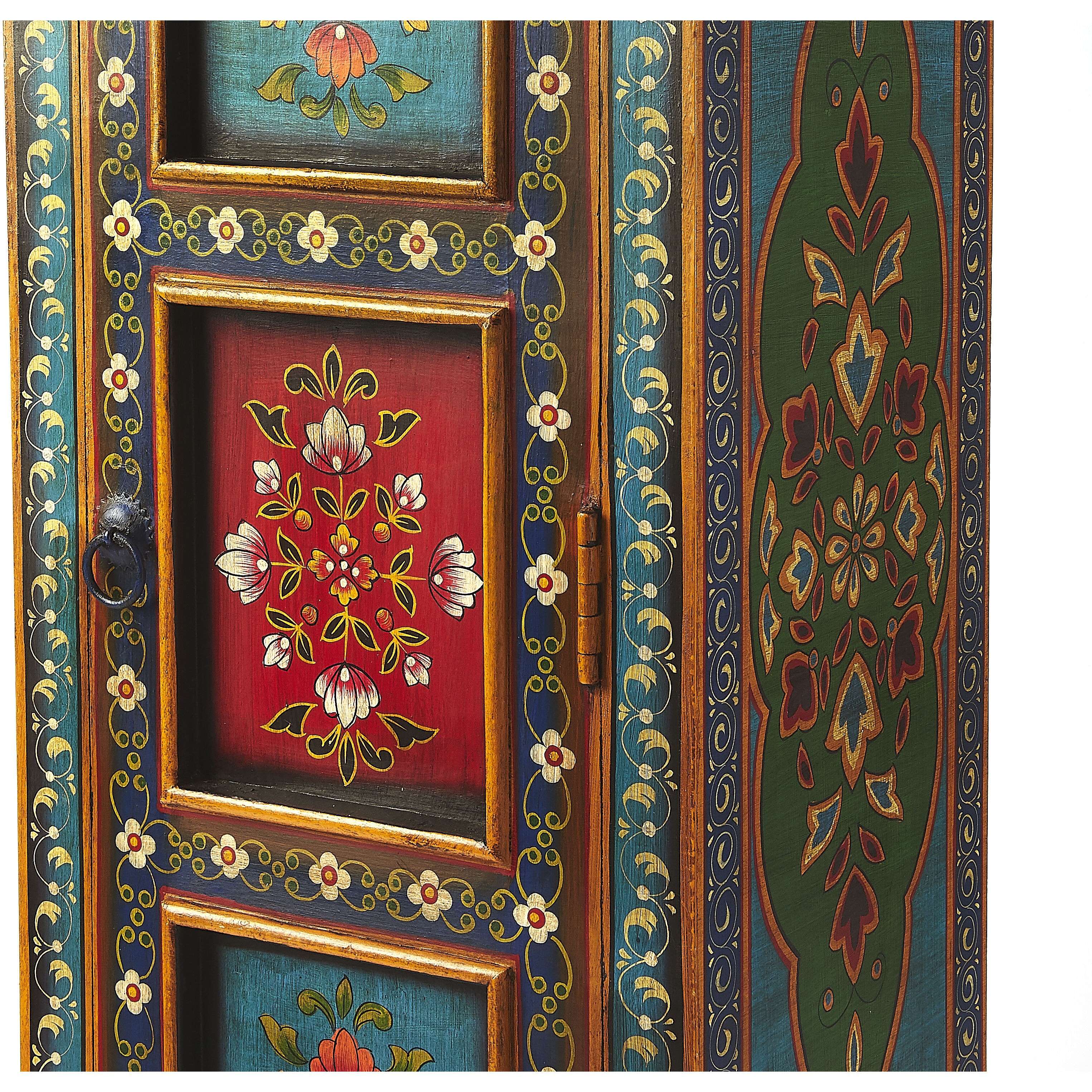 Amir Hand Painted Artifacts Chest/Cabinet