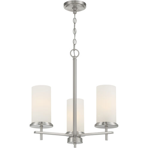 Haisley 3 Light 20 inch Brushed Nickel Chandelier Ceiling Light