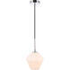 Rochester 1 Light 8 inch Chrome Pendant Ceiling Light