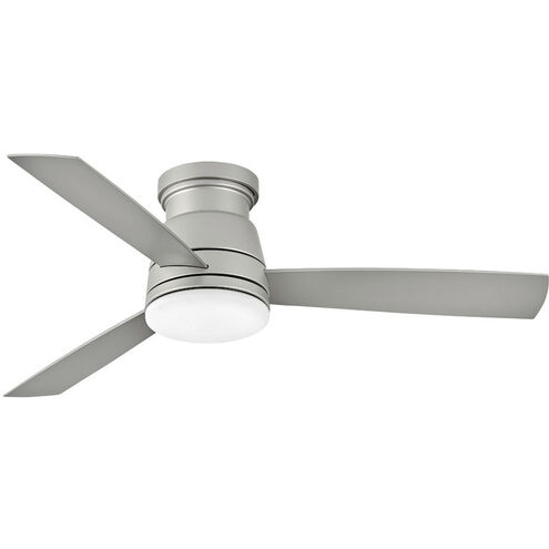 Trey 52 inch Brushed Nickel with Silver Blades Fan