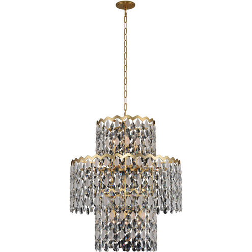 Caretta 12 Light 27 inch Antique Brass Pendant Ceiling Light in Firenze