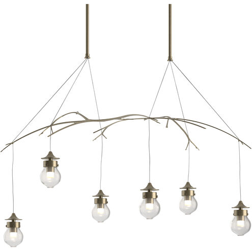 Kiwi 6 Light 36.8 inch Soft Gold Pendant Ceiling Light