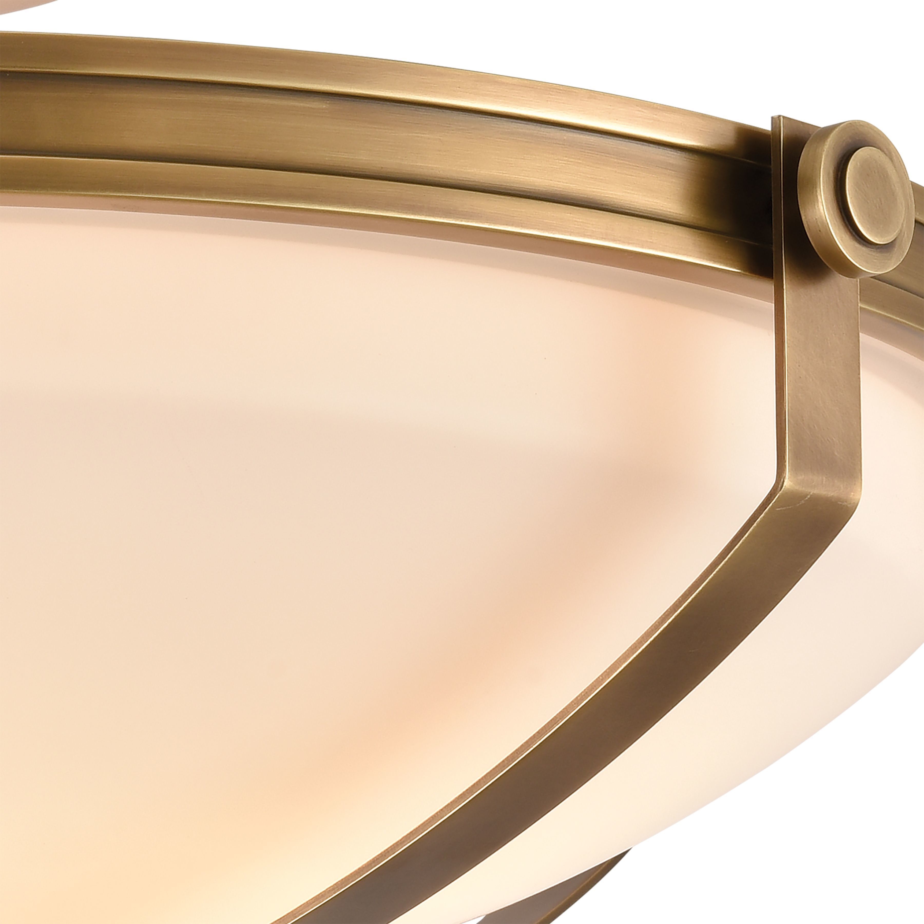 Connelly 4 Light 23 inch Natural Brass Semi Flush Mount Ceiling Light