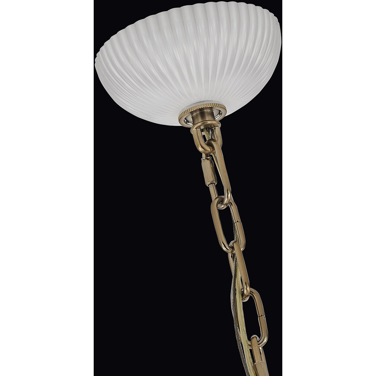 Bianca 16 Light 42 inch Winter Brass Chandelier Ceiling Light in White