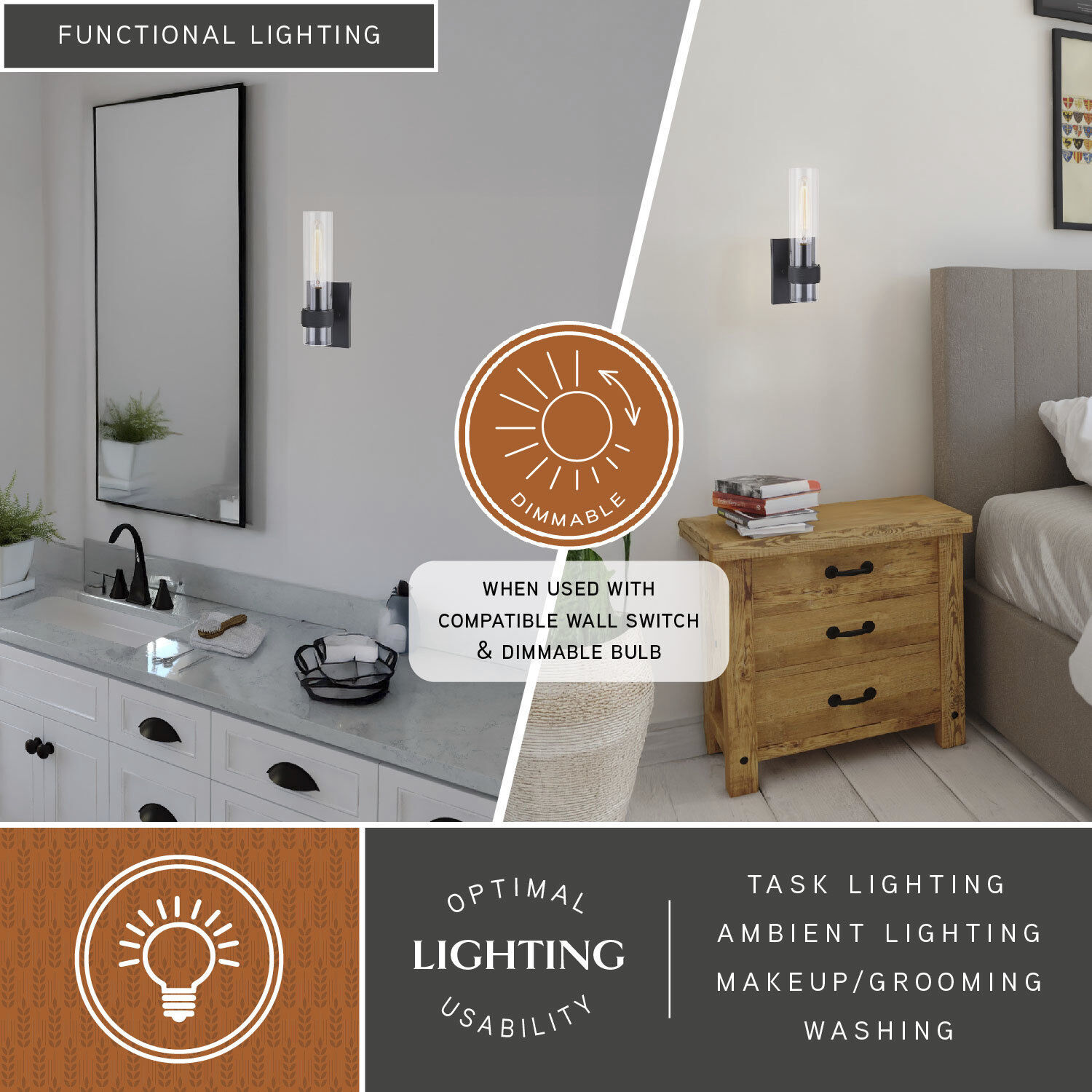 Bari LED 4.75 inch Matte Black Wall Light