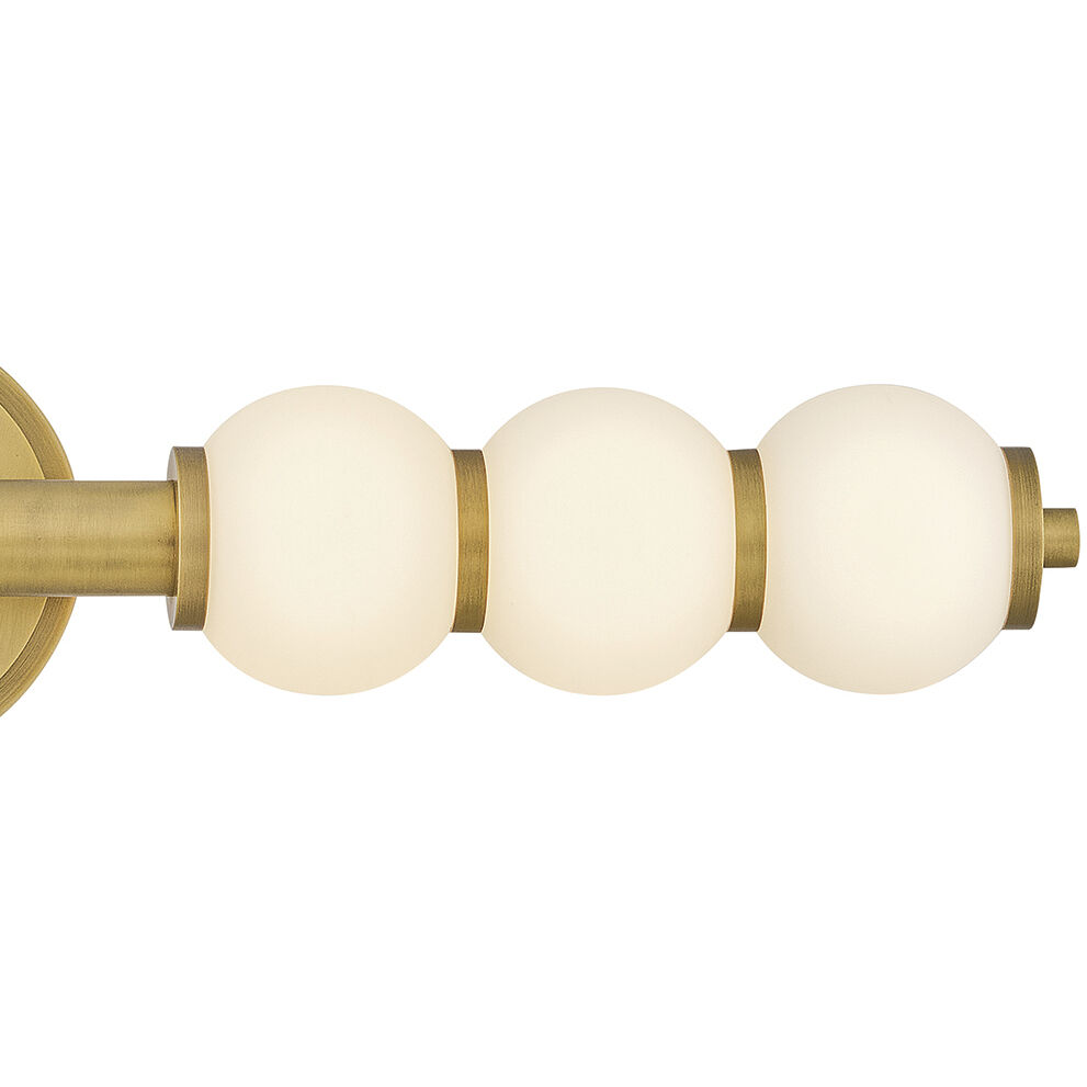 Lisa McDennon Trigo LED 6 inch Lacquered Brass Sconce Wall Light